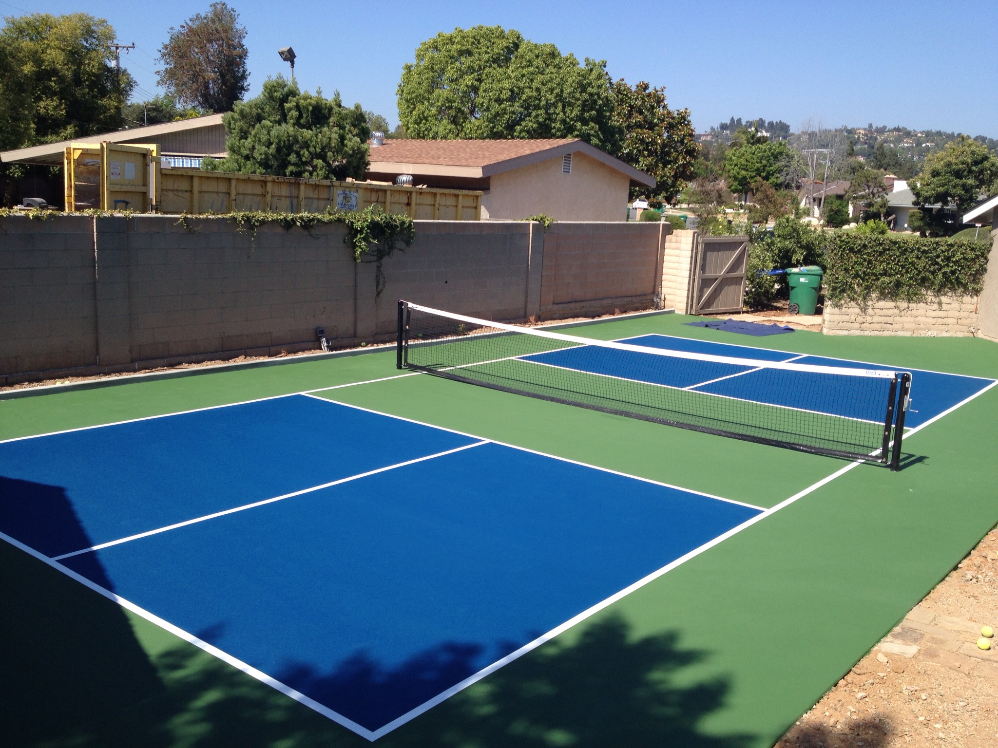 Pickleball court construction